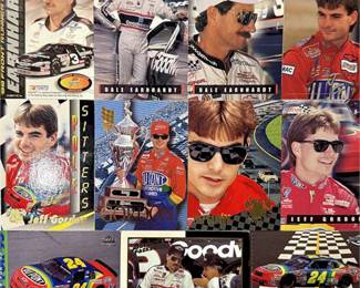 Dale Earnhardt & Jeff Gordon NASCAR Card Lot (14) – Vintage 1990s