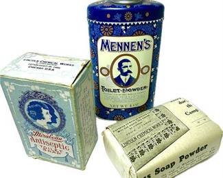 Vintage Toiletry – Men’s Toilet Powder, Soap, and Powder (1910s–1930s)