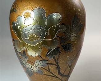 1890’s Signed Japanese Mixed-Metal Vase