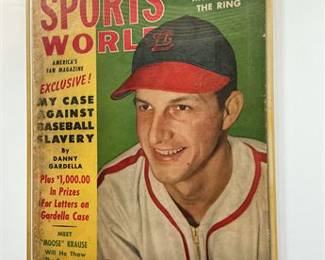 JULY 1949 ISSUE SPORTS WORLD MAGAZINE “STAN MUSIAL COVER”