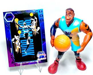 LeBron James Tunes quad & Space Jam Sports Card