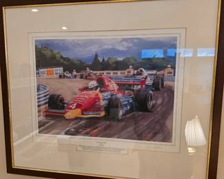 Original Signed Jim Swintal Artist Proof Lithograph 1992 "Michigan's Best" Indy 35/140.