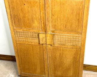 MCM Solid Wood Bar Cabinet **Needs Polish 