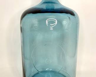 Heavy Blue Embossed Glass 5 Gallon Water Jug 