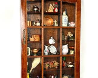 Hanging Shadow Box with Included Tchotchkes 