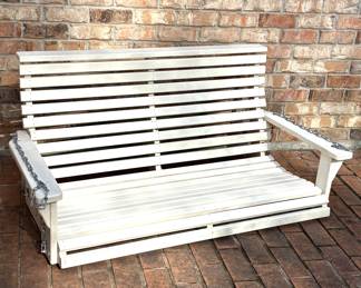 White Bench Swing 