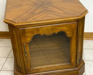 MCM Wells Furniture Company Light Up Side Table 