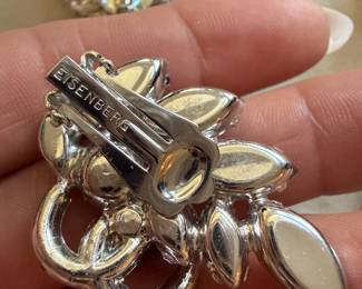 EISENBERG VINTAGE RHINESTONE CLIPS