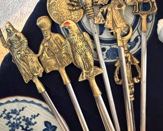 VINTAGE BRASS SKEWERS