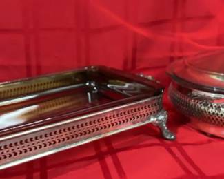 Two Silver plated Serving Pieces