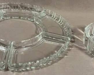 Glass Condiment Serving Dish