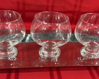 Brandy Sniffer Glass Tray 