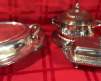 Silver Colored 4 Table Items