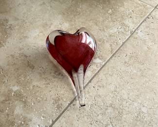 Handblown Glass Heart