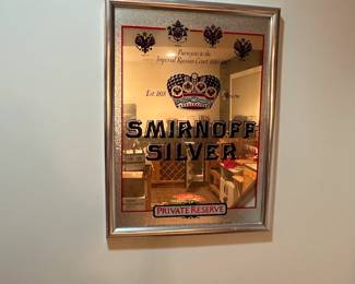 Smirnoff Silver Private Reserve Vodka Bar Mirror