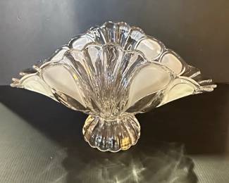 Bohemia Crystal FanShaped Banana Boat Bowl