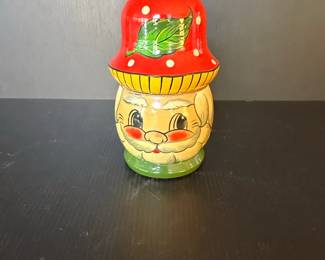 HandPainted Wooden Matryoshka Mushroom Gnome