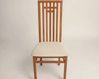 Italian Dining Chair with Upholstered Seat 