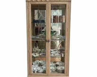 Elegant Lighted Curio Cabinet 