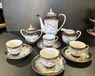 Nippon Moriage Dragon Ware Tea Set