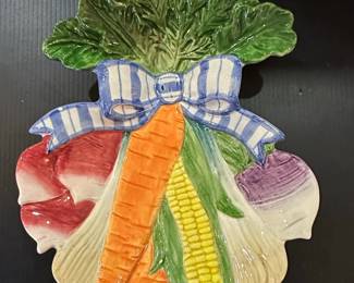 Fitz and Floyd Vegetable Bowquet Serving Platter