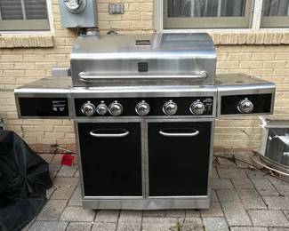 Kenmore Burner Stainless Steel Gas Grill with Side Burner