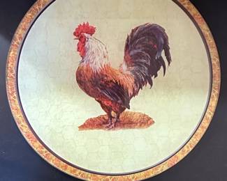 Jean Plout Renaissance Rooster Lazy Susan