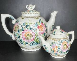 HandPainted Floral Teapots