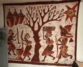 African Batik Wall Hanging