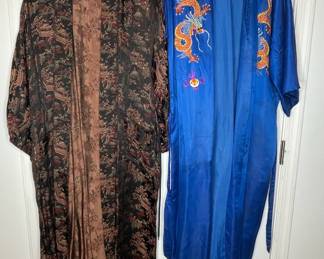 Vintage Silk Kimono Robes
