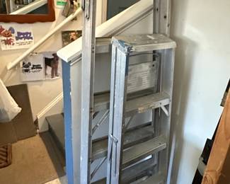AFramed Aluminum Step Ladder and Extension ladder