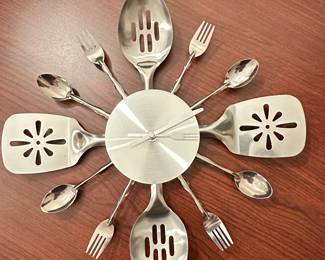 Kitchen Utensil Wall Clock