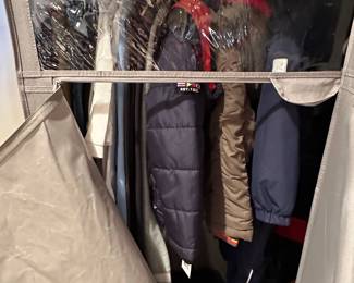 Childrens Winter Coats and Portable Wardrobes