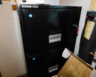 Schwaab 5000 security 4 drawer fireproof file cabinet