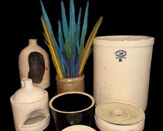 Rare Love Field TexasCentric  Primitive Stoneware