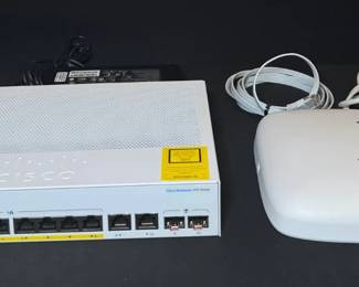 Cisco Business Networking Bundle 8Port PoE Smart Switch  AC Access Point 