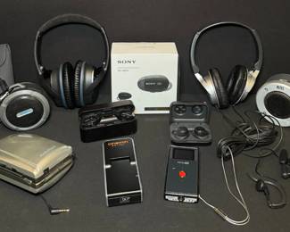 HUGE Audio Electronics Lot Bose, Jabra, JVC, Sony, Cinemin Projector  Speakers