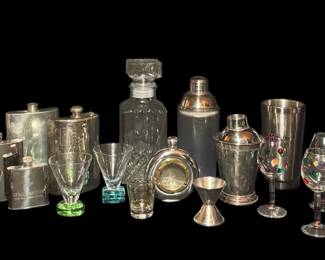 Collectible Flasks Barware... Colibri of London Windowed Flask