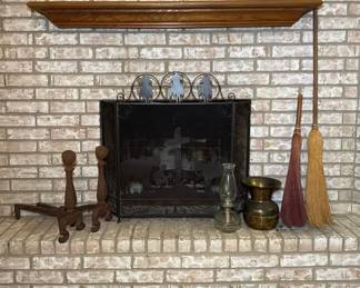 Striking Antique Fireplace Collection and The Praying Cowboy
