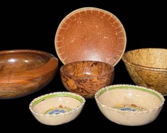 Exceptional Hand Turned Walnut Bowls... Ed Peine Excellence