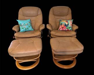 Palliser Furniture Leather Swivels 