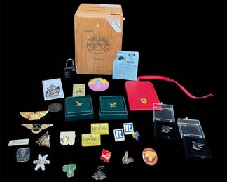 Ferrari, BMW, Swarovski, Stewardess Pins Brand Name Beauties