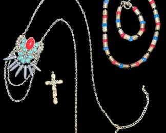 Vintage Sterling Silver Southwestern Style Jewelry Lot 