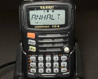 YAESU VX6 Submersible Handheld Amateur Radio Transceiver w Charger