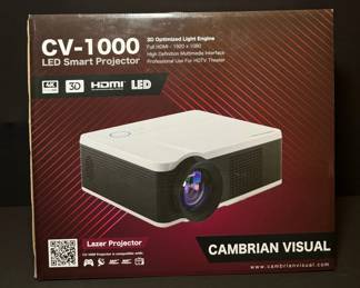 NEW Cambrian Visual CV1000 LED Smart Projector  HDMI Home Theater