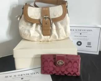 Coach Soho Bag New in Box and Coach Wallet Both Authenticated