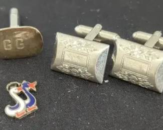 Sterling Cufflinks And Other