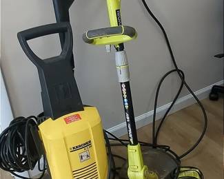 Pressure Washer, Weed Wacker, Hedge Trimmer