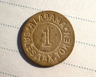 1930's Alabama sales tax token
