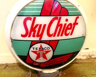 vintage gasoline pump globes